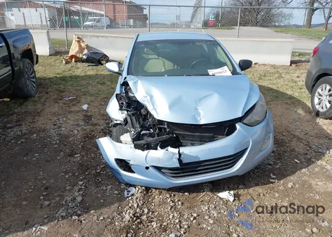 2012 Hyundai Elantra Gls (Ulsan Plant) from USA, damaged, VIN KMHDH4AEXCU422037